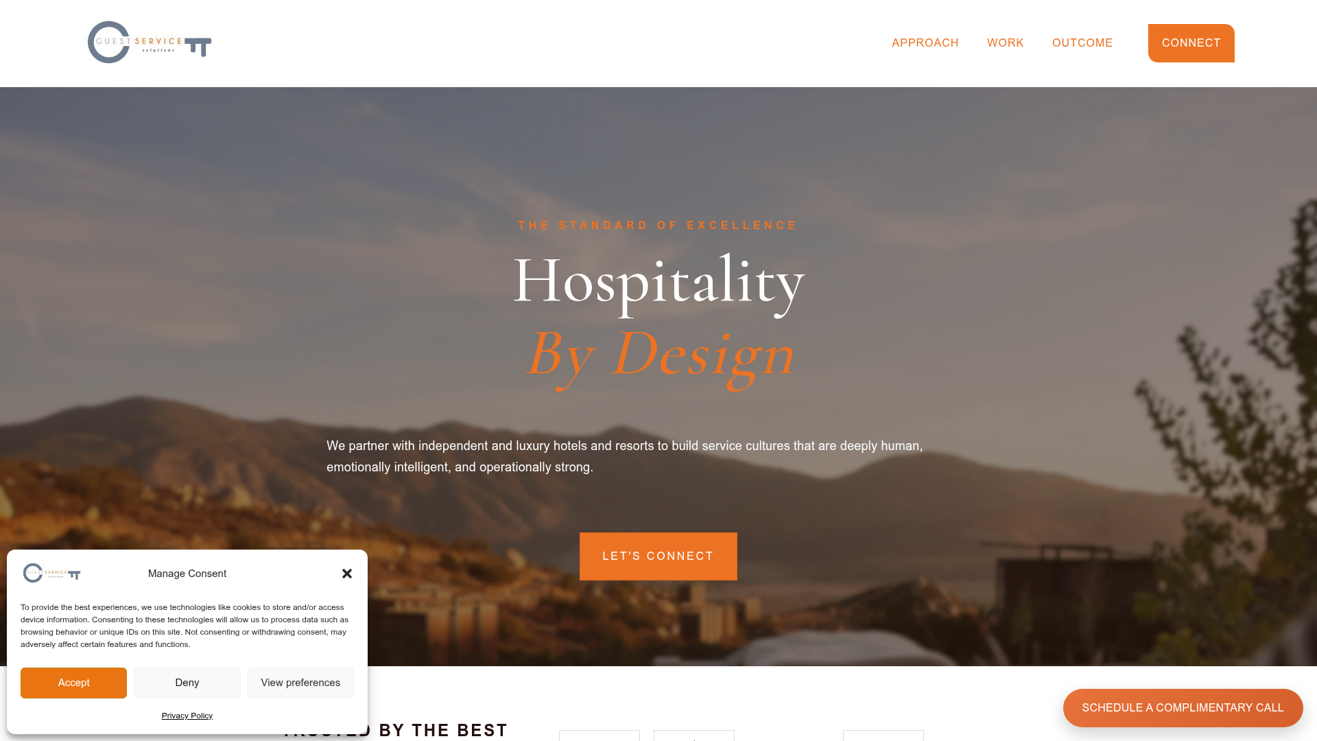 Hospitality Consulting Website